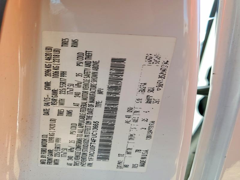 Aukcja sprzedaży 2015 Ford Escape, vin: 1FMCU0F74FUC13665, numer aukcji: 70495186