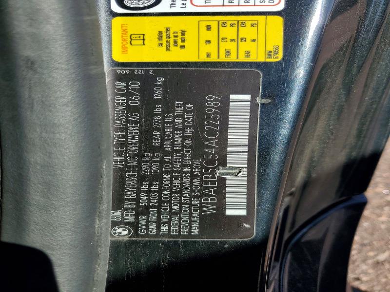 Auction sale of the 2010 Bmw 650, vin: WBAEB5C54AC225989, lot number: 68943076