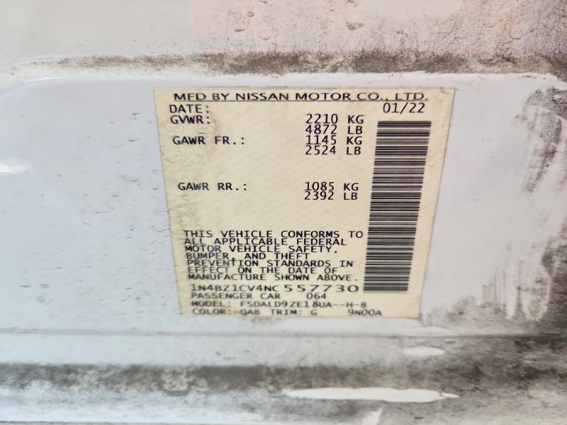 Продаж на аукціоні авто 2022 Nissan Leaf, vin: 1N4BZ1CV4NC557730, номер лоту: 67539866