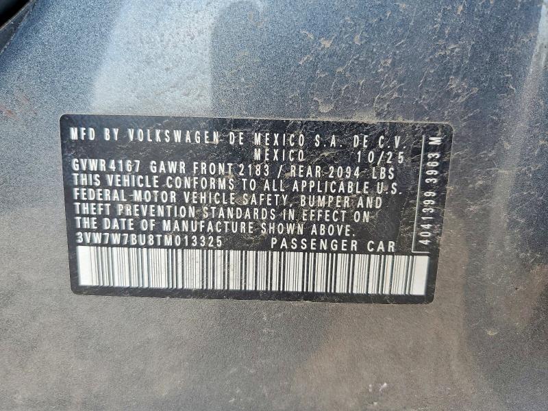 Продаж на аукціоні авто 2026 Volkswagen Jetta, vin: 3VW7W7BU8TM013325, номер лоту: 65728186