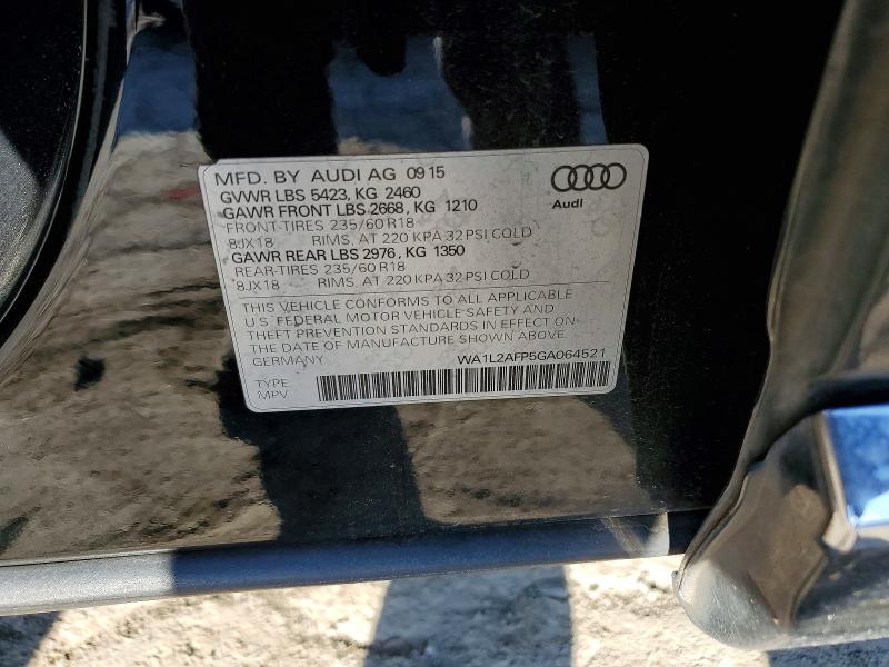 Aukcja sprzedaży 2016 Audi Q5, vin: WA1L2AFP5GA064521, numer aukcji: 68158576