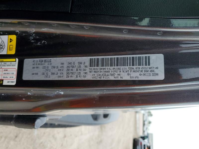 Продаж на аукціоні авто 2018 Jeep Wrangler Unlimited, vin: 1C4HJXDG8JW178057, номер лоту: 68366106