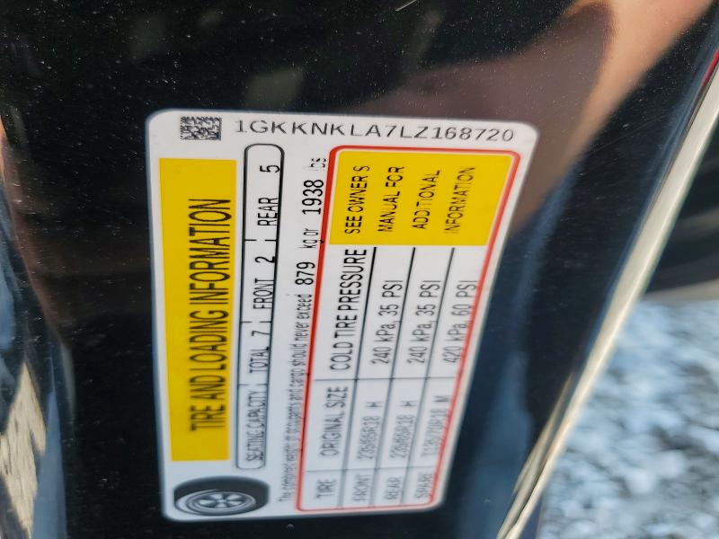 Aukcja sprzedaży 2020 Gmc Acadia, vin: 1GKKNKLA7LZ168720, numer aukcji: 69395476