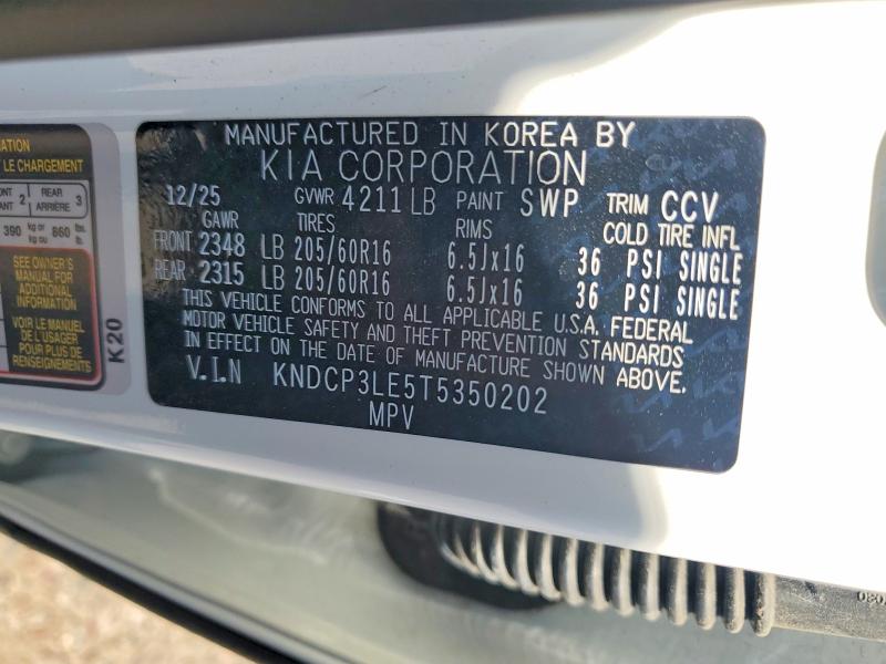 Aukcja sprzedaży 2026 Kia Niro, vin: KNDCP3LE5T5350202, numer aukcji: 67507056