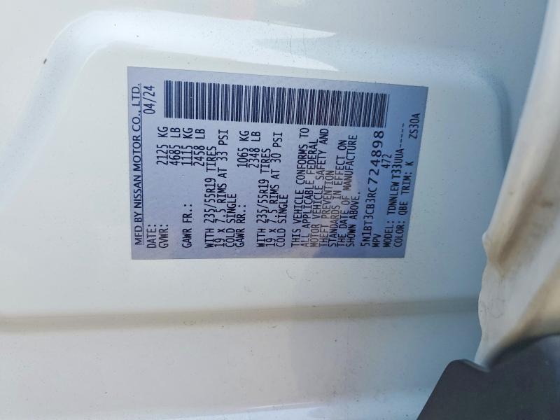 Продажа на аукционе авто 2024 Nissan Rogue, vin: 5N1BT3CB3RC724898, номер лота: 67539026