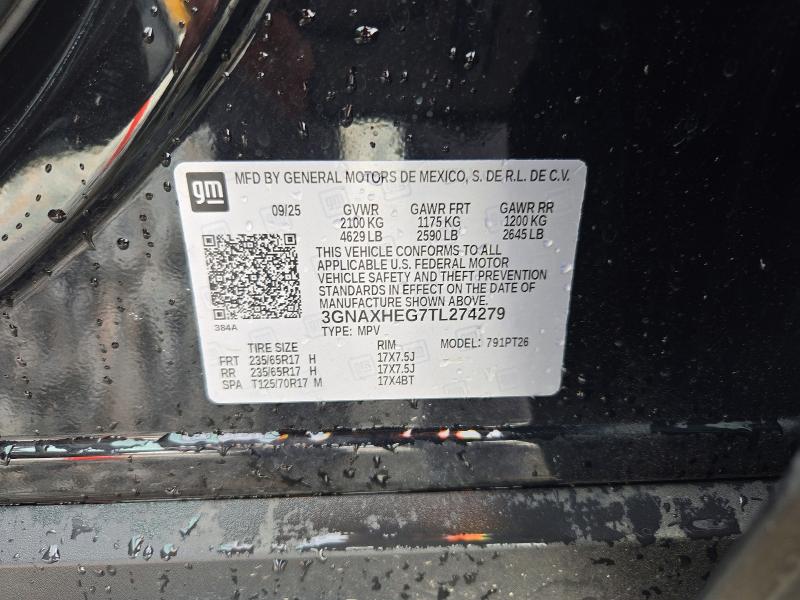 Продажа на аукционе авто 2026 Chevrolet Equinox, vin: 3GNAXHEG7TL274279, номер лота: 70644316