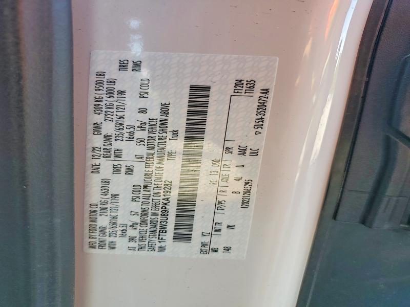 2023 Ford Transit მანქანა იყიდება აუქციონზე, vin: 1FTBW3U89PKA19282, აუქციონის ნომერი: 68833746