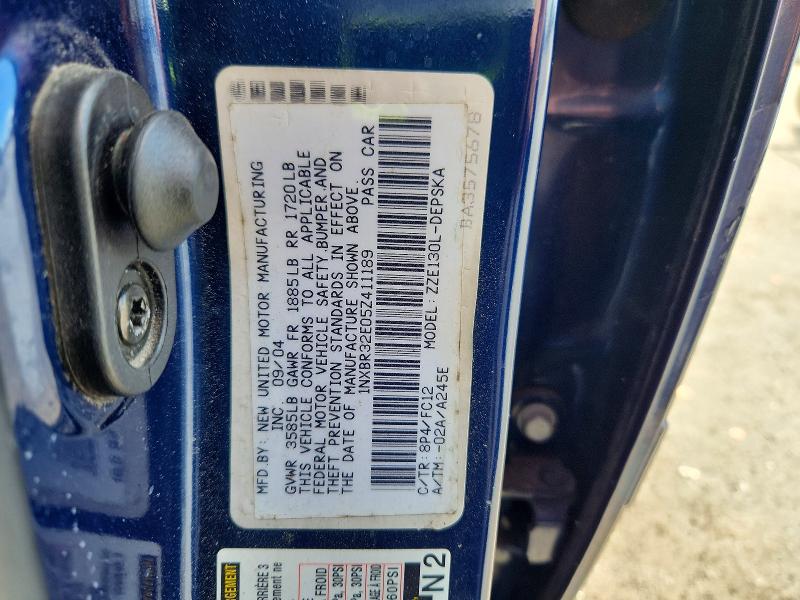 Aukcja sprzedaży 2005 Toyota Corolla, vin: 1NXBR32E05Z411189, numer aukcji: 69019426