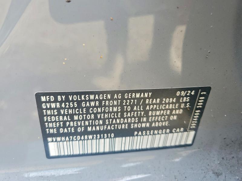 Aukcja sprzedaży 2024 Volkswagen Gti, vin: WVWHA7CD4RW231310, numer aukcji: 67661216
