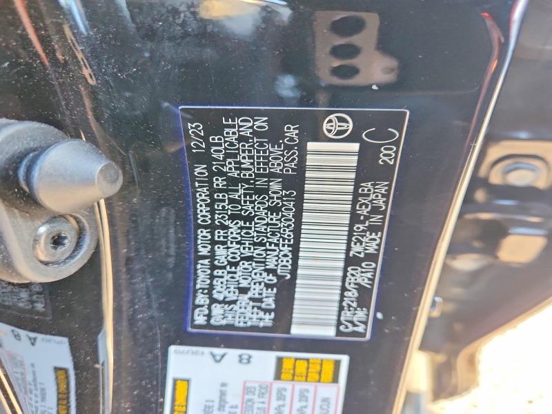 Aukcja sprzedaży 2024 Toyota Corolla Hybrid, vin: JTDBCMFE6R3040413, numer aukcji: 67477476