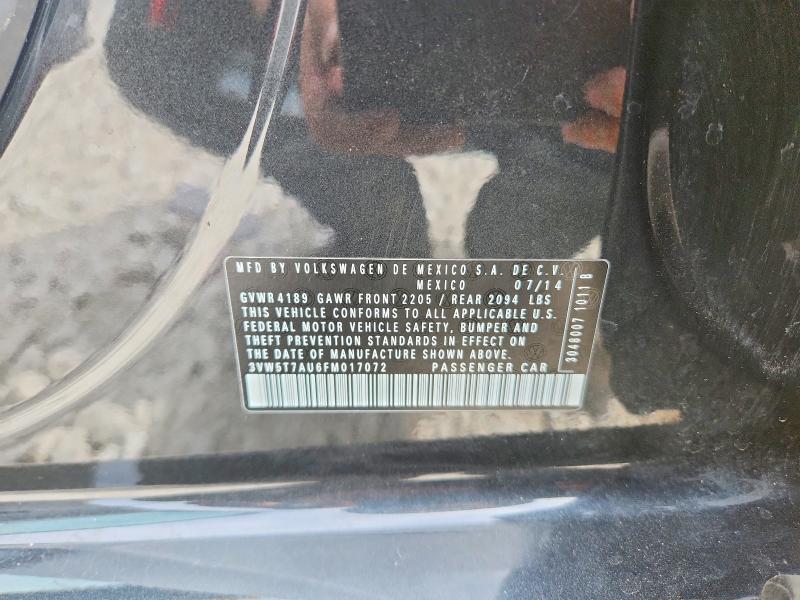 70677356 :رقم المزاد ، 3VW5T7AU6FM017072 vin ، 2015 Volkswagen Gti مزاد بيع