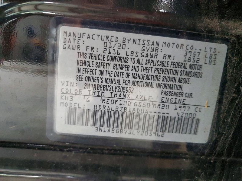 Продажа на аукционе авто 2020 Nissan Sentra, vin: 3N1AB8BV3LY205962, номер лота: 67134736