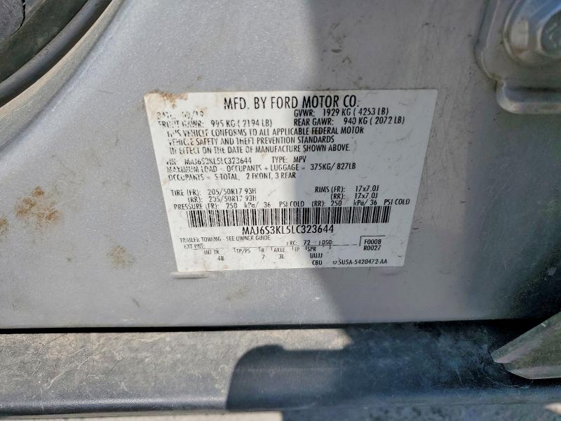 Продаж на аукціоні авто 2020 Ford Ecosport, vin: MAJ6S3KL5LC323644, номер лоту: 67185636