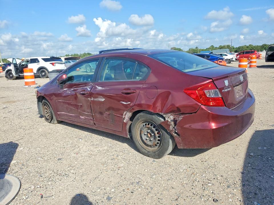 2012 Honda Civic მანქანა იყიდება აუქციონზე, vin: 2HGFB2F52CH579318, აუქციონის ნომერი: 68092566