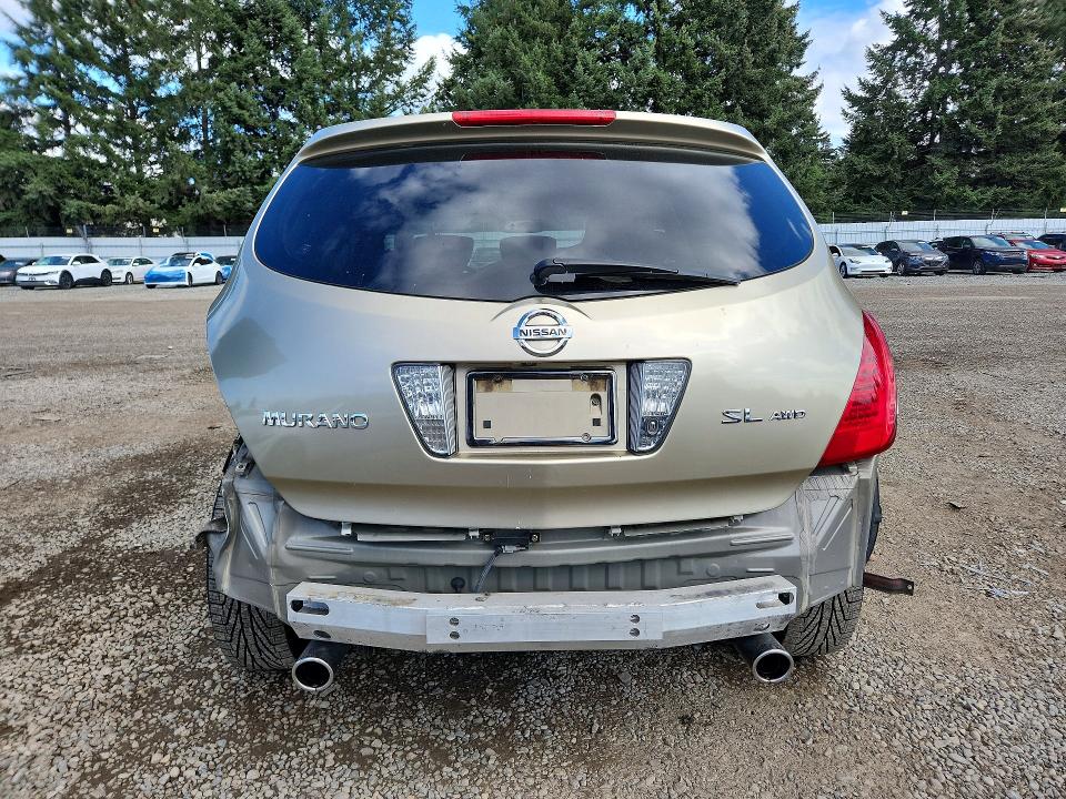 Auction sale of the 2006 Nissan Murano, vin: JN8AZ08W96W546664, lot number: 69092976
