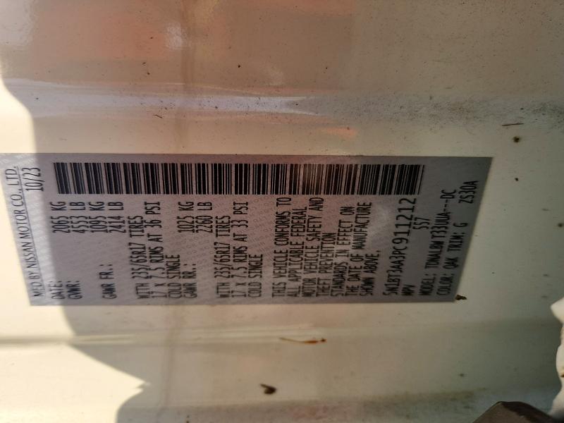 67653796 :رقم المزاد ، 5N1BT3AA3PC911212 vin ، 2023 Nissan Rogue مزاد بيع