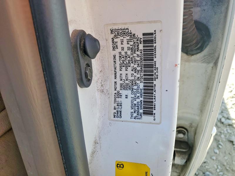 Aukcja sprzedaży 2002 Toyota Sequoia, vin: 5TDZT38A82S065143, numer aukcji: 67621536