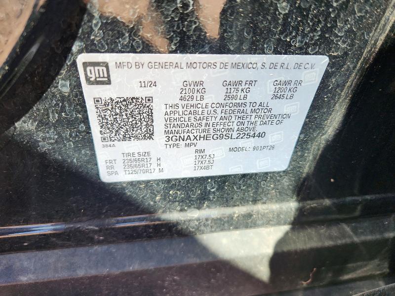 Продажа на аукционе авто 2025 Chevrolet Equinox, vin: 3GNAXHEG9SL225440, номер лота: 70671196