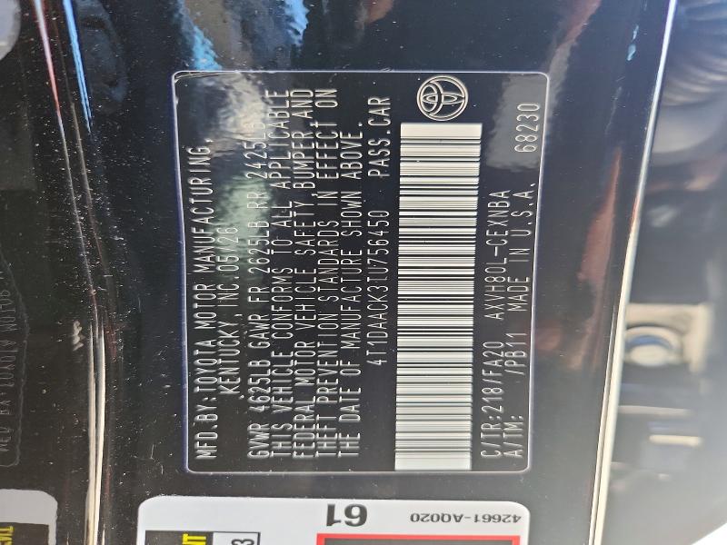 Продажа на аукционе авто 2026 Toyota Camry, vin: 4T1DAACK3TU756450, номер лота: 70422166