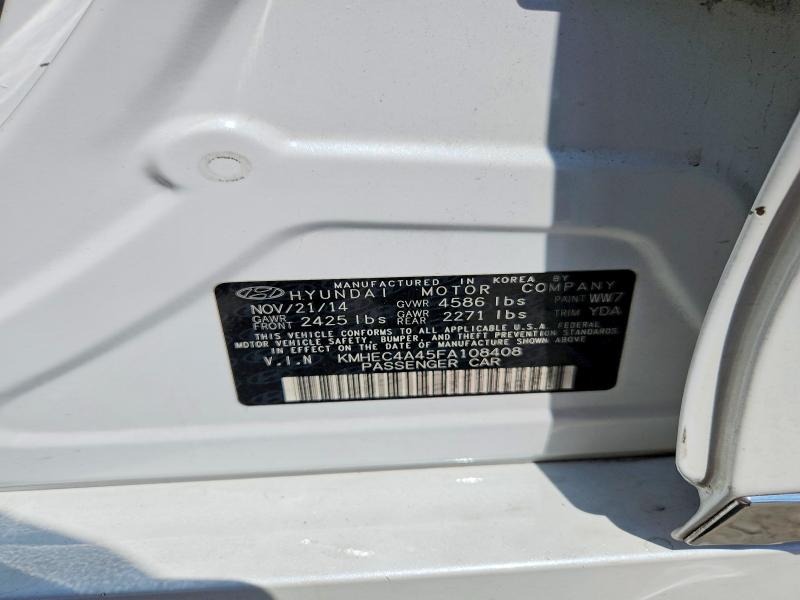 Aukcja sprzedaży 2015 Hyundai Sonata Hybrid, vin: KMHEC4A45FA108408, numer aukcji: 67778036