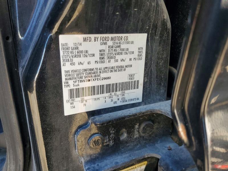 69945556 :رقم المزاد ، 1FT8W3BTXFEC29680 vin ، 2015 Ford F350 مزاد بيع