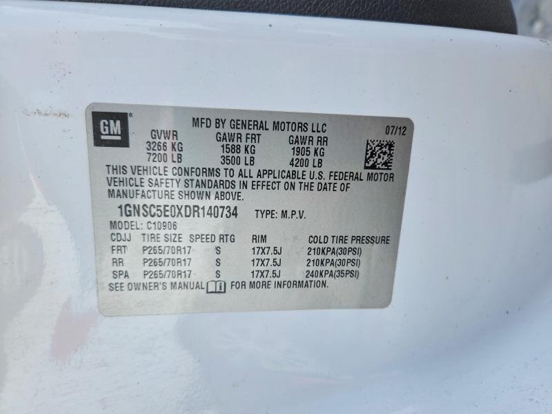 Aukcja sprzedaży 2013 Chevrolet Suburban, vin: 1GNSC5E0XDR140734, numer aukcji: 68603636