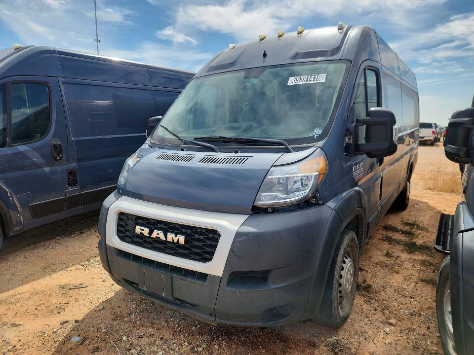 2021 Ram Promaster 3500 მანქანა იყიდება აუქციონზე, vin: 3C6FRVJG2ME503428, აუქციონის ნომერი: 65391416