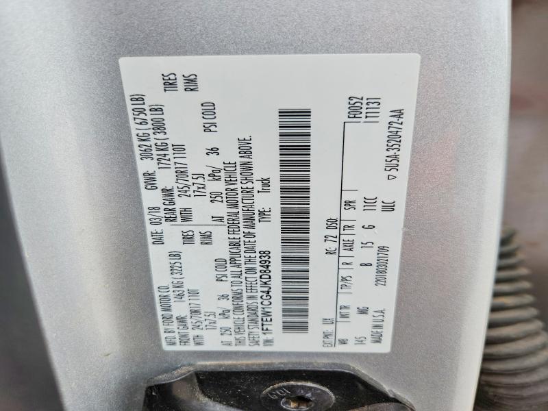 Aukcja sprzedaży 2018 Ford F150, vin: 1FTEW1CG4JKD84938, numer aukcji: 70728556