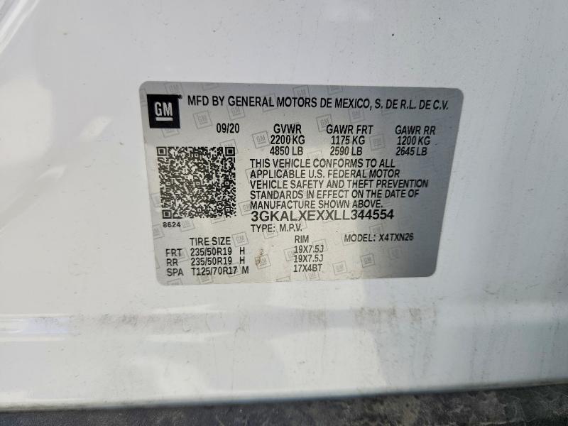 2020 Gmc Terrain მანქანა იყიდება აუქციონზე, vin: 3GKALXEXXLL344554, აუქციონის ნომერი: 68264176