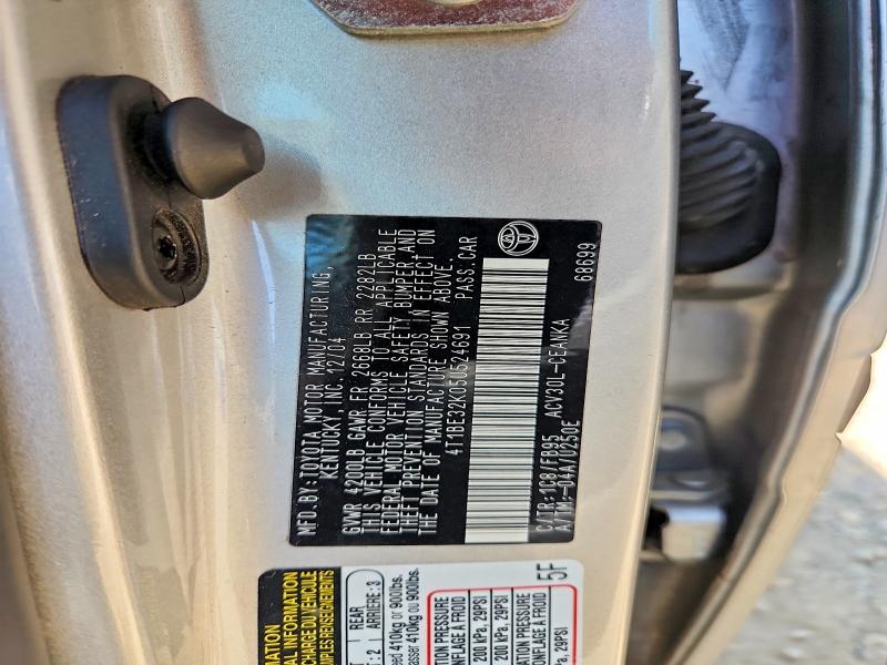 Aukcja sprzedaży 2005 Toyota Camry, vin: 4T1BE32K05U524691, numer aukcji: 67539916
