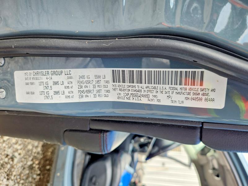 69587156 :رقم المزاد ، 1C4PJMBS6EW240093 vin ، 2014 Jeep Cherokee مزاد بيع