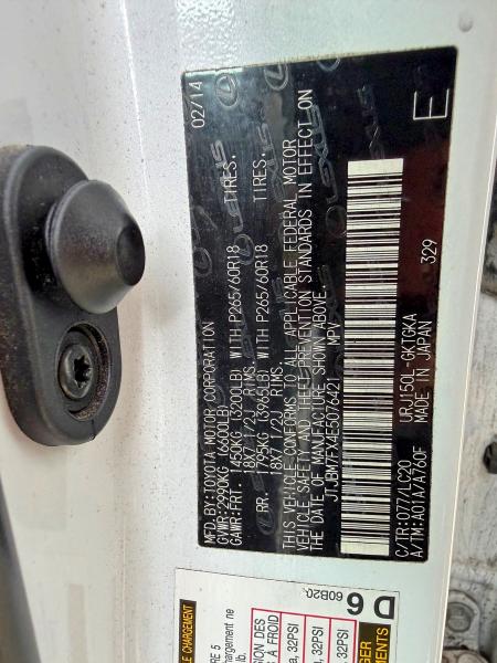 Aukcja sprzedaży 2014 Lexus Gx, vin: JTJBM7FX4E5076421, numer aukcji: 67928996
