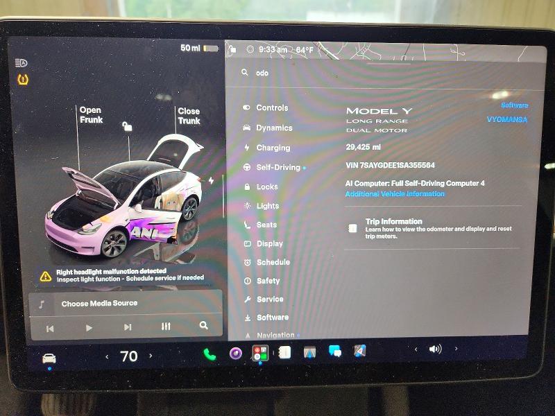 Aukcja sprzedaży 2025 Tesla Model Y, vin: 7SAYGDEE1SA355564, numer aukcji: 69384346
