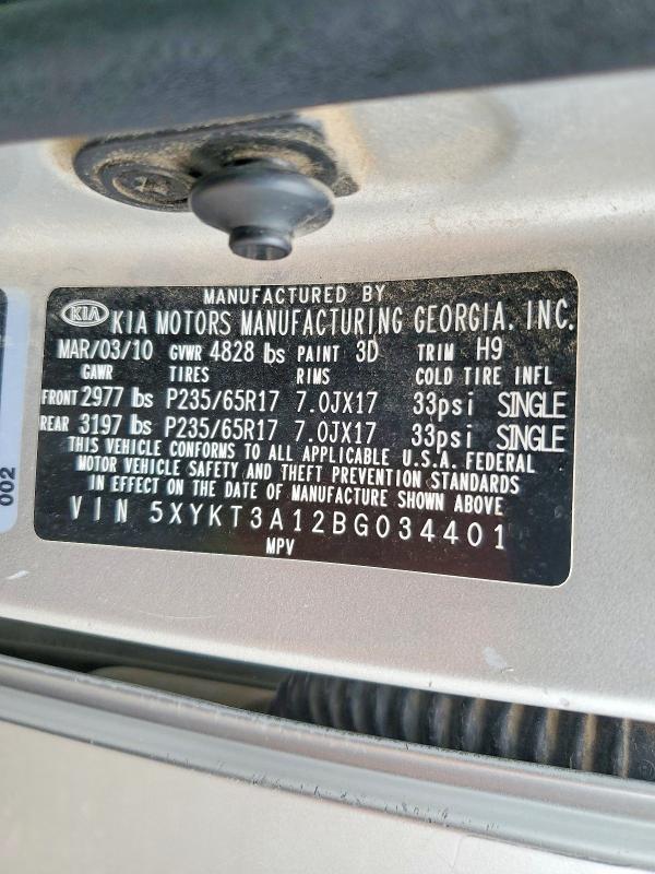 Продаж на аукціоні авто 2011 Kia Sorento, vin: 5XYKT3A12BG034401, номер лоту: 67812816