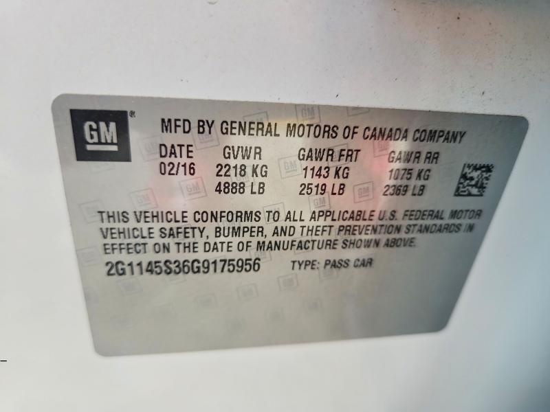 Продажа на аукционе авто 2016 Chevrolet Impala, vin: 2G1145S36G9175956, номер лота: 67875866