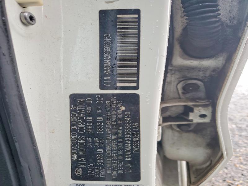 68345806 :رقم المزاد ، KNADM4A39G6663450 vin ، 2016 Kia Rio مزاد بيع