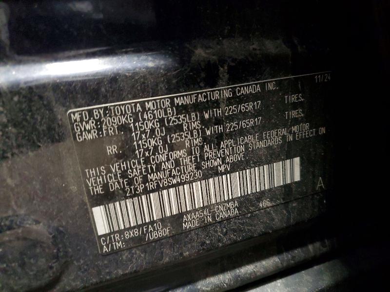 Продажа на аукционе авто 2025 Toyota Rav4, vin: 2T3P1RFV8SW499230, номер лота: 67491736