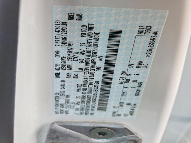 70025266 :رقم المزاد ، 1FMCU9GX0EUB02628 vin ، 2014 Ford Escape مزاد بيع