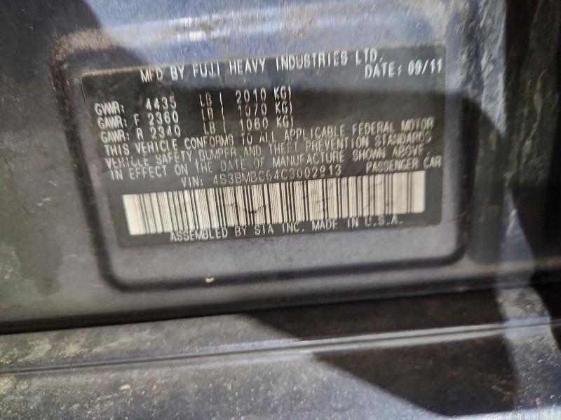 Продажа на аукционе авто 2012 Subaru Legacy, vin: 4S3BMBC64C3002913, номер лота: 70289936