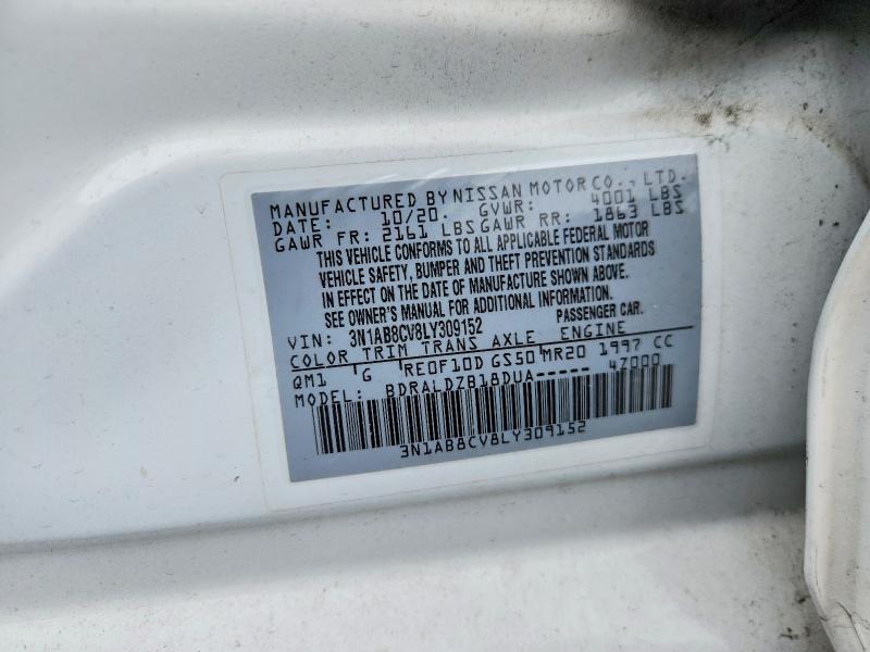 Aukcja sprzedaży 2020 Nissan Sentra, vin: 3N1AB8CV8LY309152, numer aukcji: 70310316