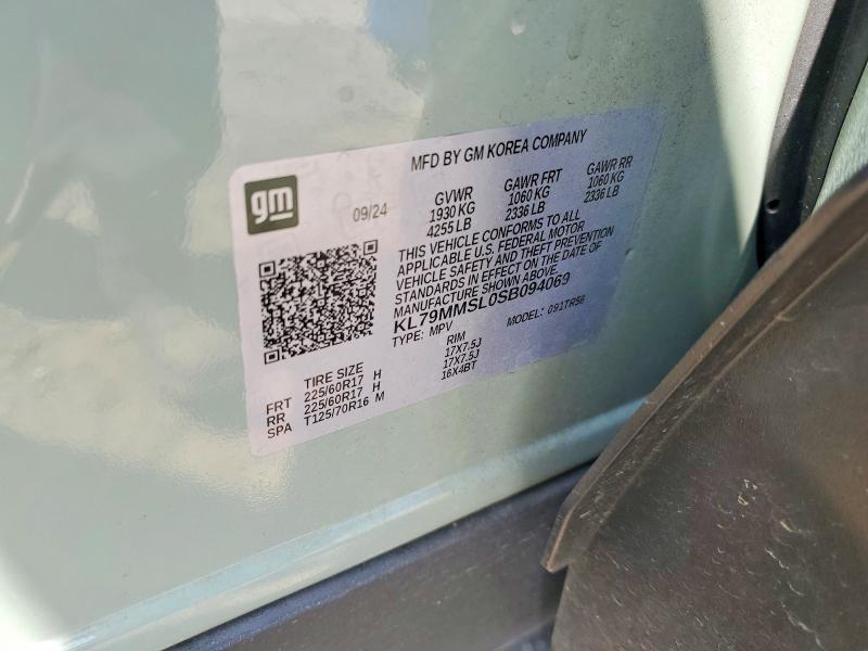 67914256 :رقم المزاد ، KL79MMSL0SB094069 vin ، 2025 Chevrolet Trailblazer مزاد بيع