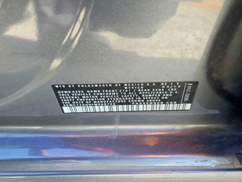 69115376 :رقم المزاد ، 3VWC17AU0FM509724 vin ، 2015 Volkswagen Golf Sportwagen مزاد بيع