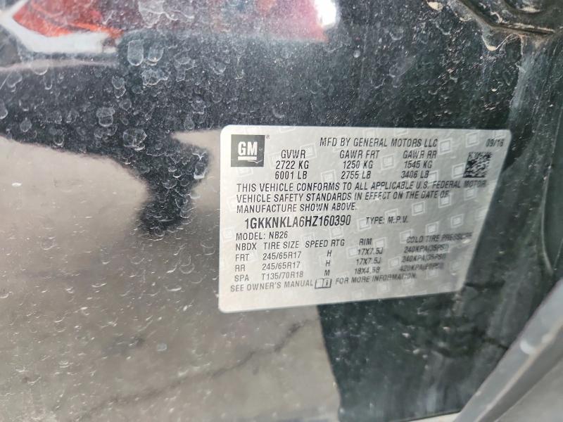 2017 Gmc Acadia მანქანა იყიდება აუქციონზე, vin: 1GKKNKLA6HZ160390, აუქციონის ნომერი: 68709816