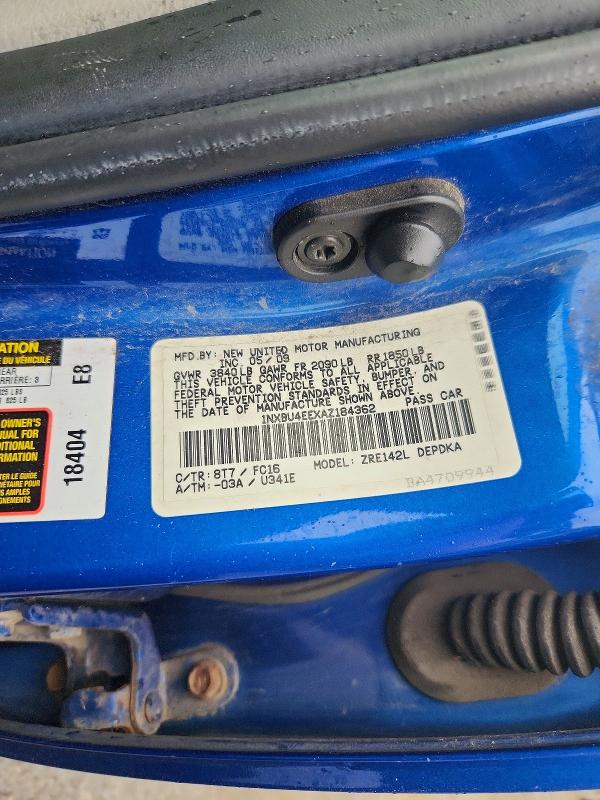 Продажа на аукционе авто 2010 Toyota Corolla, vin: 1NXBU4EEXAZ184362, номер лота: 70089966