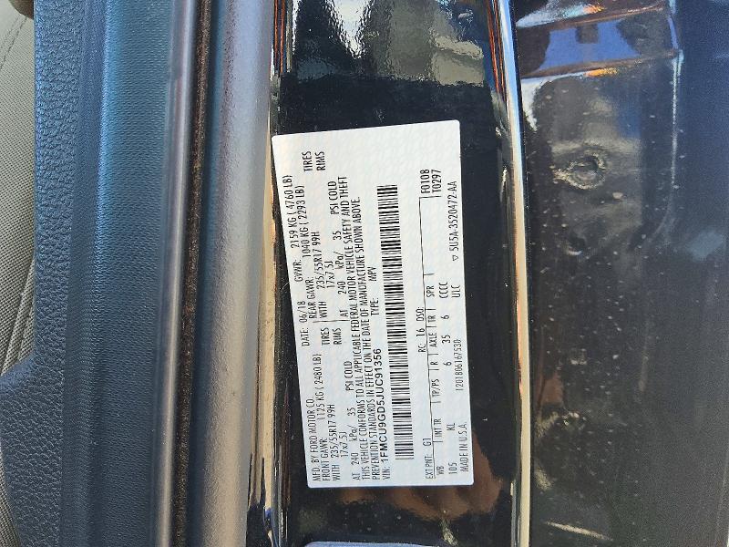 Aukcja sprzedaży 2018 Ford Escape, vin: 1FMCU9GD5JUC91356, numer aukcji: 67362336