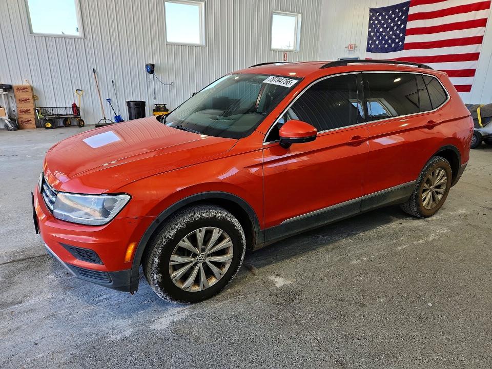 2018 Volkswagen Tiguan მანქანა იყიდება აუქციონზე, vin: 3VV2B7AX8JM170887, აუქციონის ნომერი: 70794756