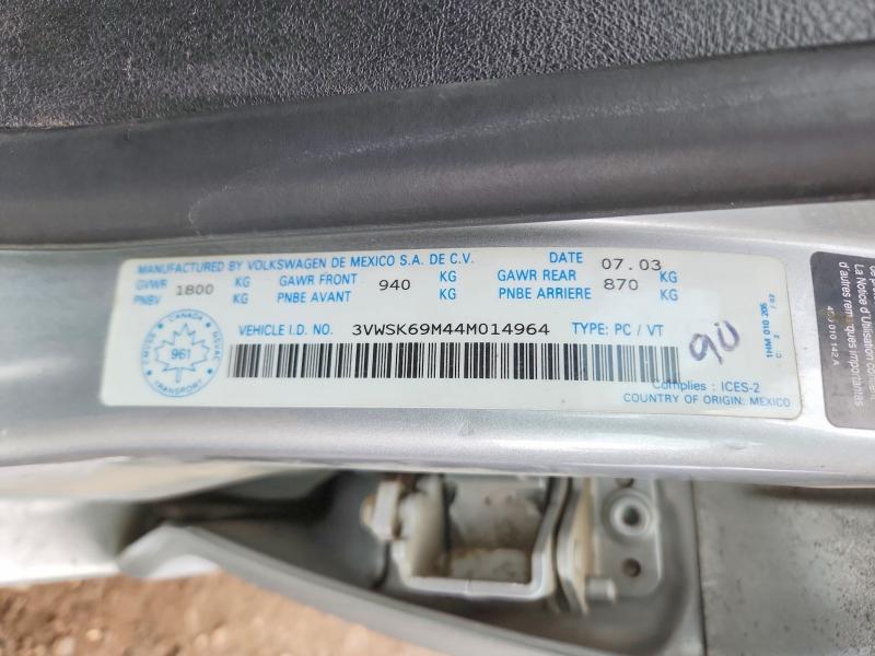 Продажа на аукционе авто 2004 Volkswagen Jetta, vin: 3VWSK69M44M014964, номер лота: 68574826