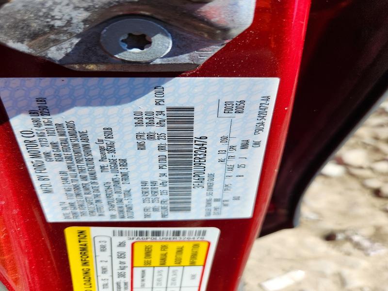 Aukcja sprzedaży 2014 Ford Fusion, vin: 3FA6P0LU9ER326476, numer aukcji: 69825536