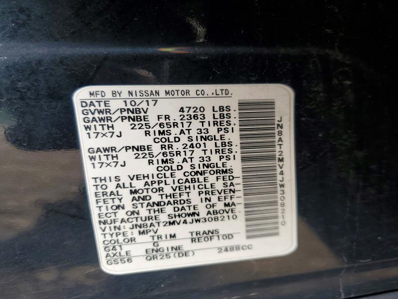 Aukcja sprzedaży 2018 Nissan Rogue, vin: JN8AT2MV4JW308210, numer aukcji: 69690496