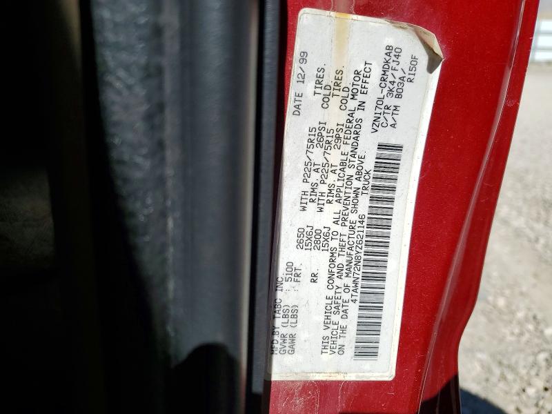 68689736 :رقم المزاد ، 4TAWN72N8YZ621146 vin ، 2000 Toyota Tacoma مزاد بيع